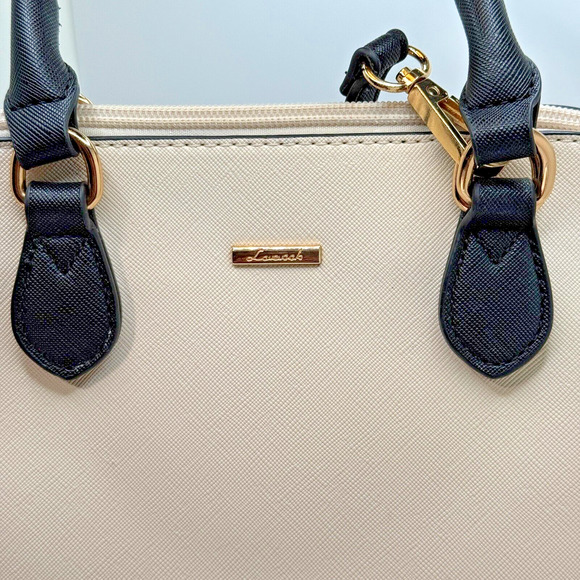 Lovevook Black Beige Satchel Handbag for Women Small Crossbody Bags Shoulder - Picture 6 of 15